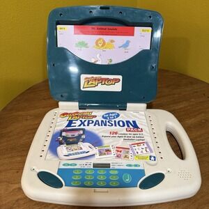 Geosafari Know It All Learning Laptop 57 Cards Tested VTG 1999 ExploraToy 8540